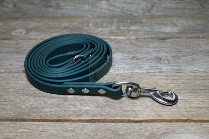 Pine Green Biothane Dog Leash - Regular 16mm (5/8") width