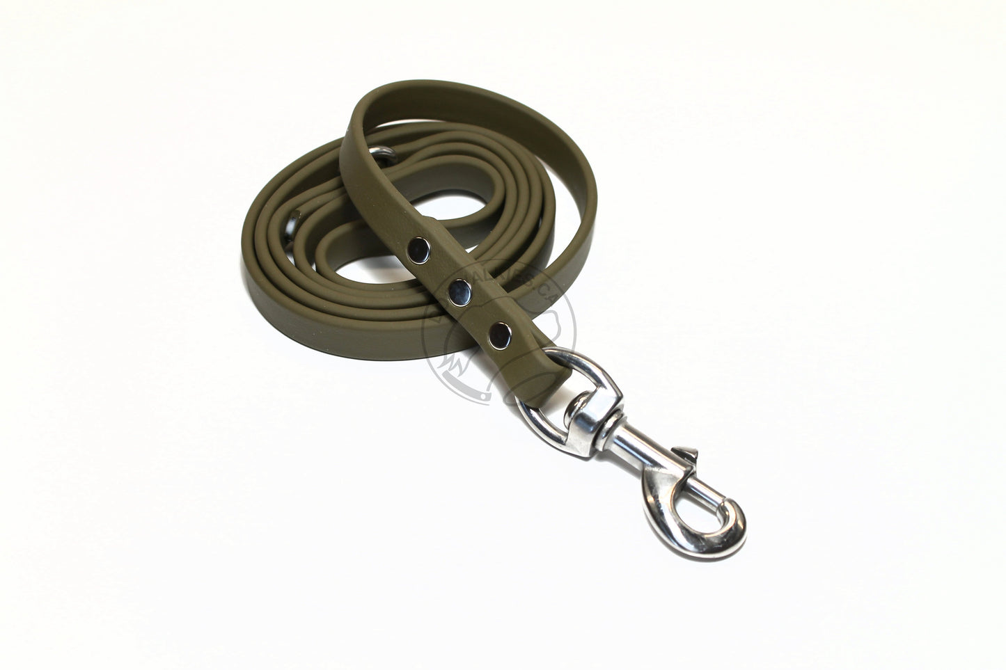 Olive Green Biothane Dog Leash - Regular 16mm (5/8") width