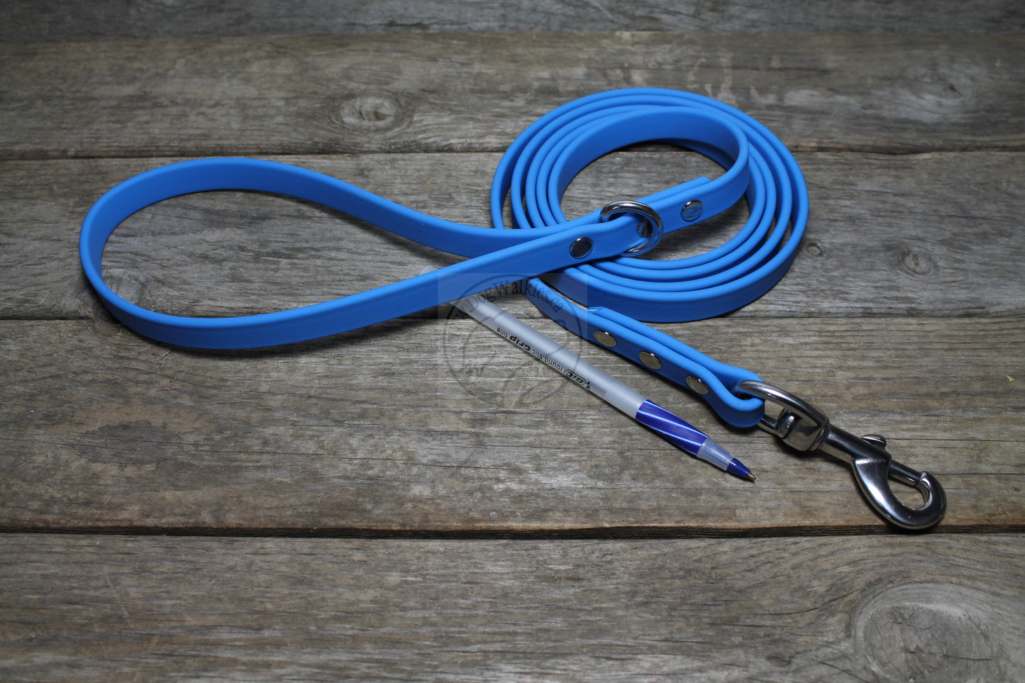 Caribbean Blue Biothane Dog Leash - Regular 16mm (5/8") width