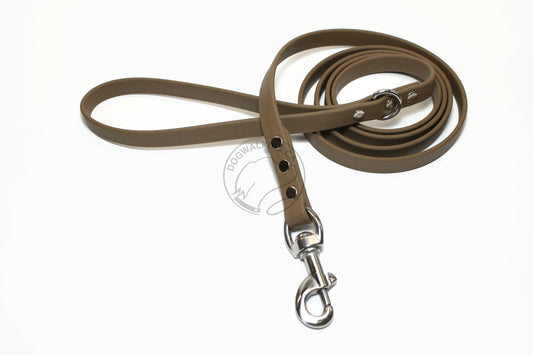 Coyote Tan Biothane Dog Leash - Regular 16mm (5/8") width