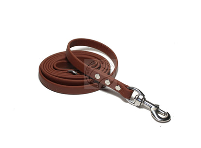 Milk Chocolate Brown Biothane Dog Leash - Regular 16mm (5/8") width