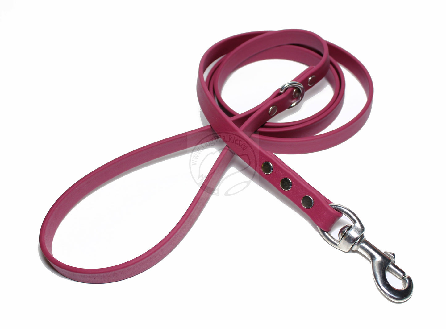 Wine Merlot Biothane Dog Leash - Regular 16mm (5/8") width
