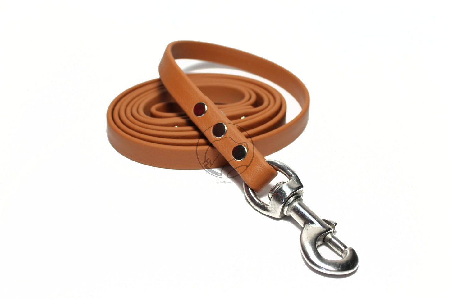 Caramel Brown Biothane Dog Leash - Regular 16mm (5/8") width