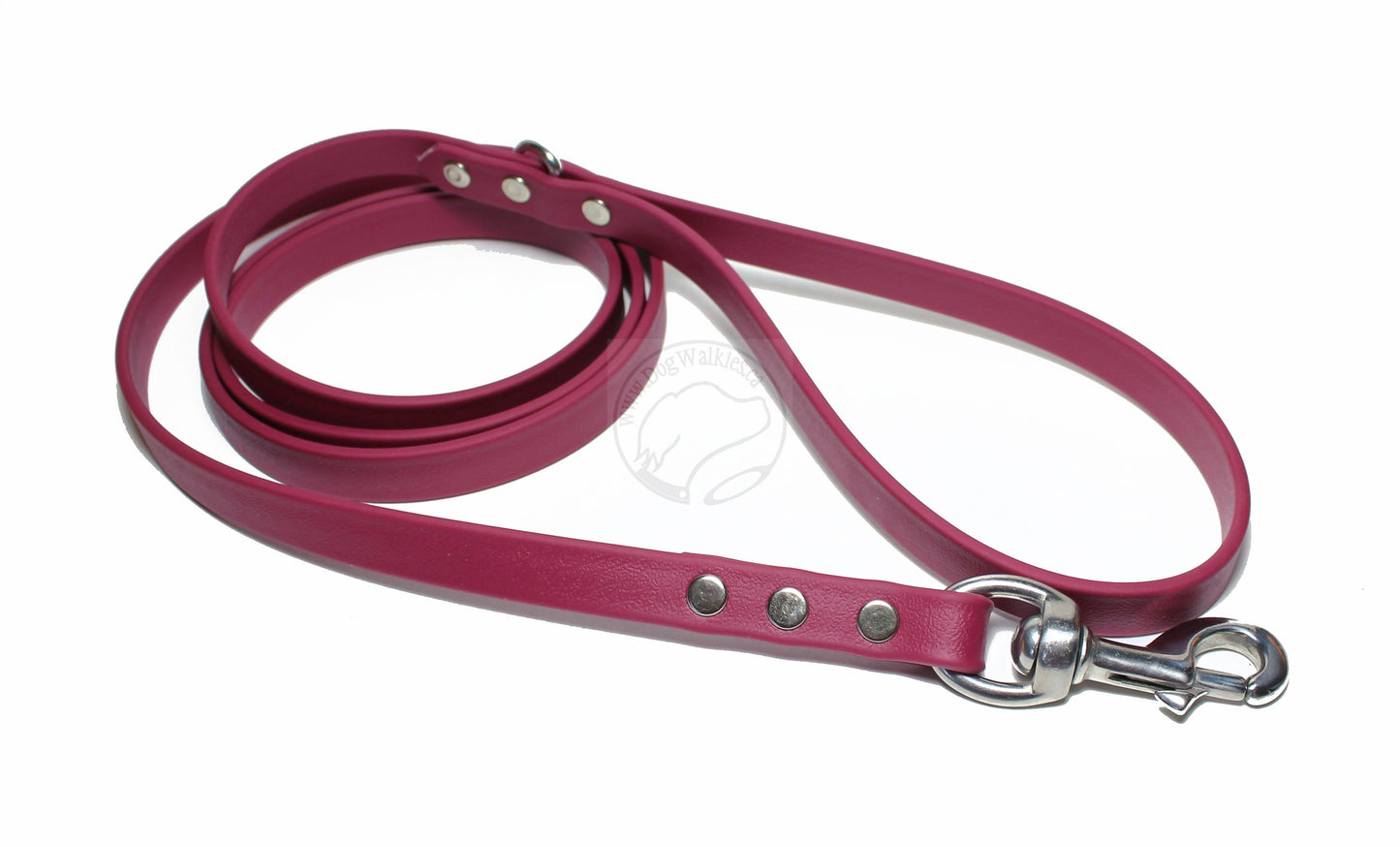 Wine Merlot Biothane Dog Leash - Regular 16mm (5/8") width