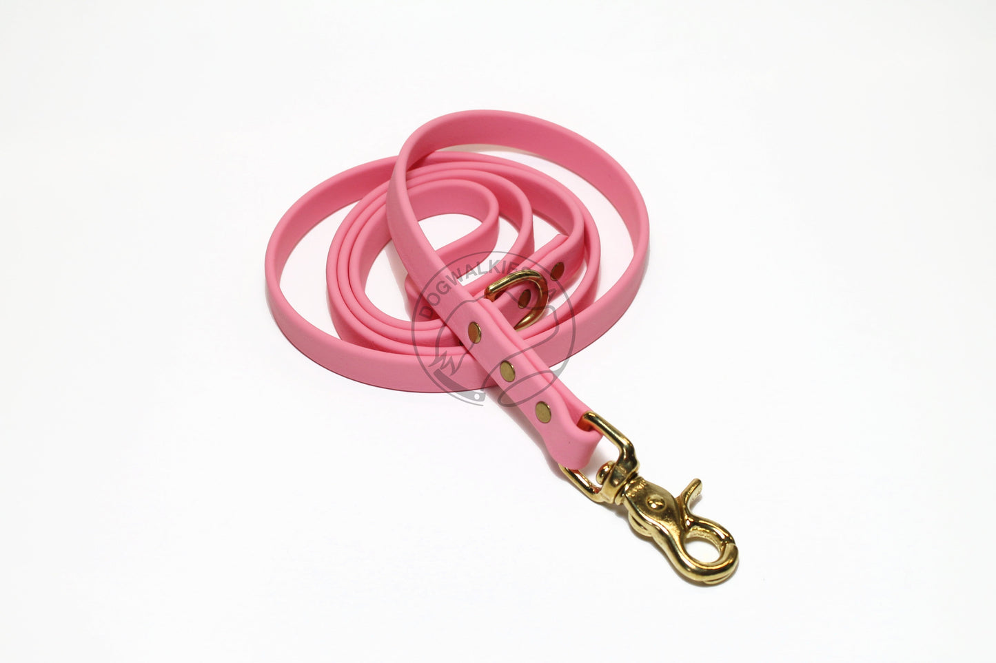 Bubblegum Biothane Dog Leash - Regular 16mm (5/8") width
