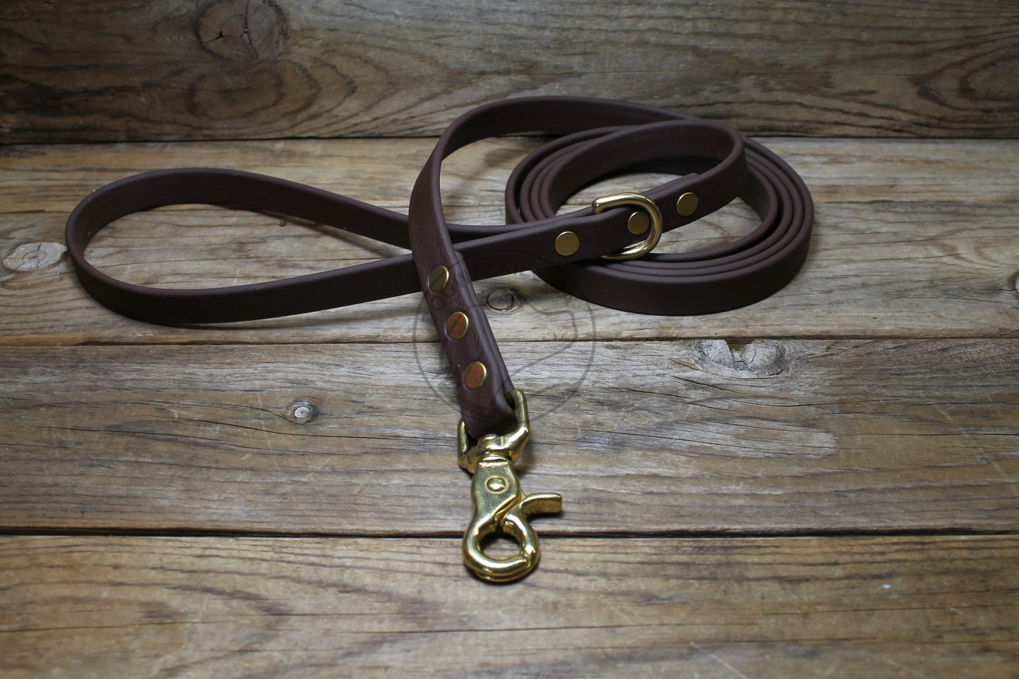 Dark Chocolate Brown Biothane Dog Leash - Regular 16mm (5/8") width