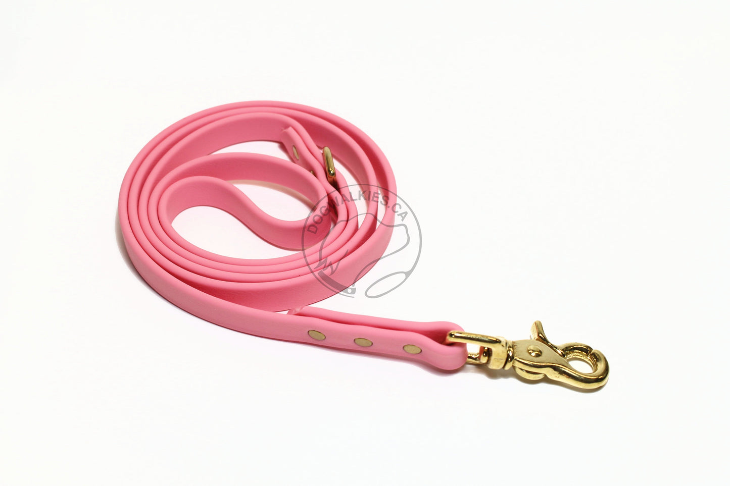 Bubblegum Biothane Dog Leash - Regular 16mm (5/8") width