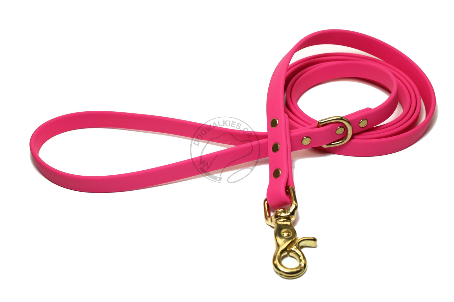 Fuchsia Pink Biothane Dog Leash - Regular 16mm (5/8") width