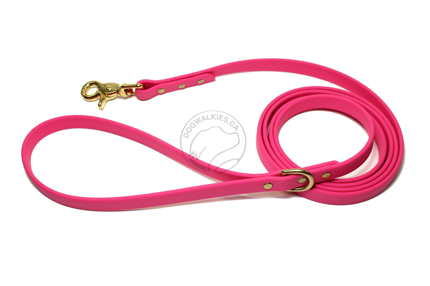 Fuchsia Pink Biothane Dog Leash - Regular 16mm (5/8") width
