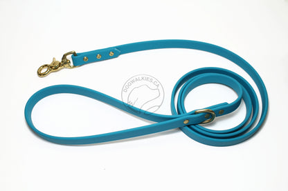 Oasis Blue Biothane Dog Leash - Regular 16mm (5/8") width