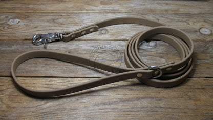 Coyote Tan Biothane Dog Leash - Regular 16mm (5/8") width