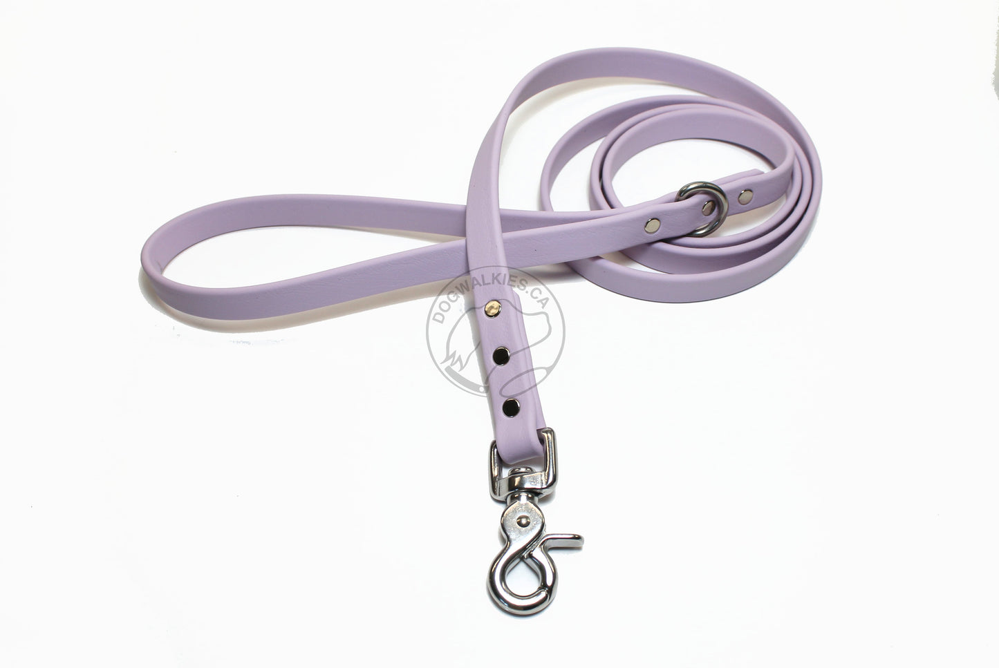 Lavender Purple Pastel Biothane Dog Leash - Regular 16mm (5/8") width