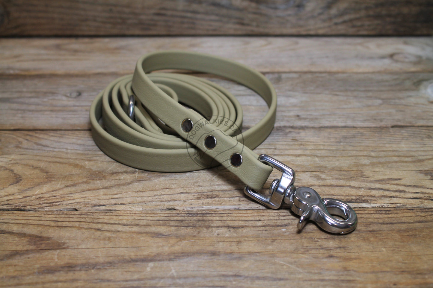 Sahara Tan Biothane Dog Leash - Regular 16mm (5/8") width