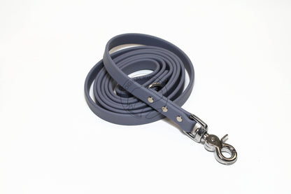 Stormy Grey or Gray Biothane Dog Leash - Regular 16mm (5/8") width