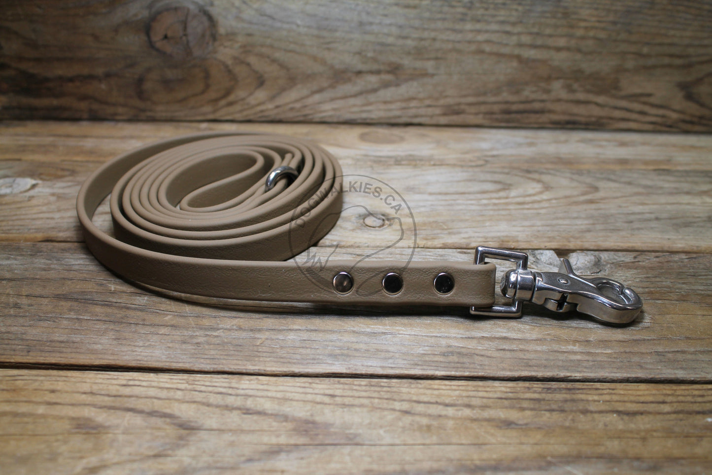 Coyote Tan Biothane Dog Leash - Regular 16mm (5/8") width