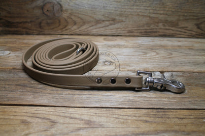 Coyote Tan Biothane Dog Leash - Regular 16mm (5/8") width