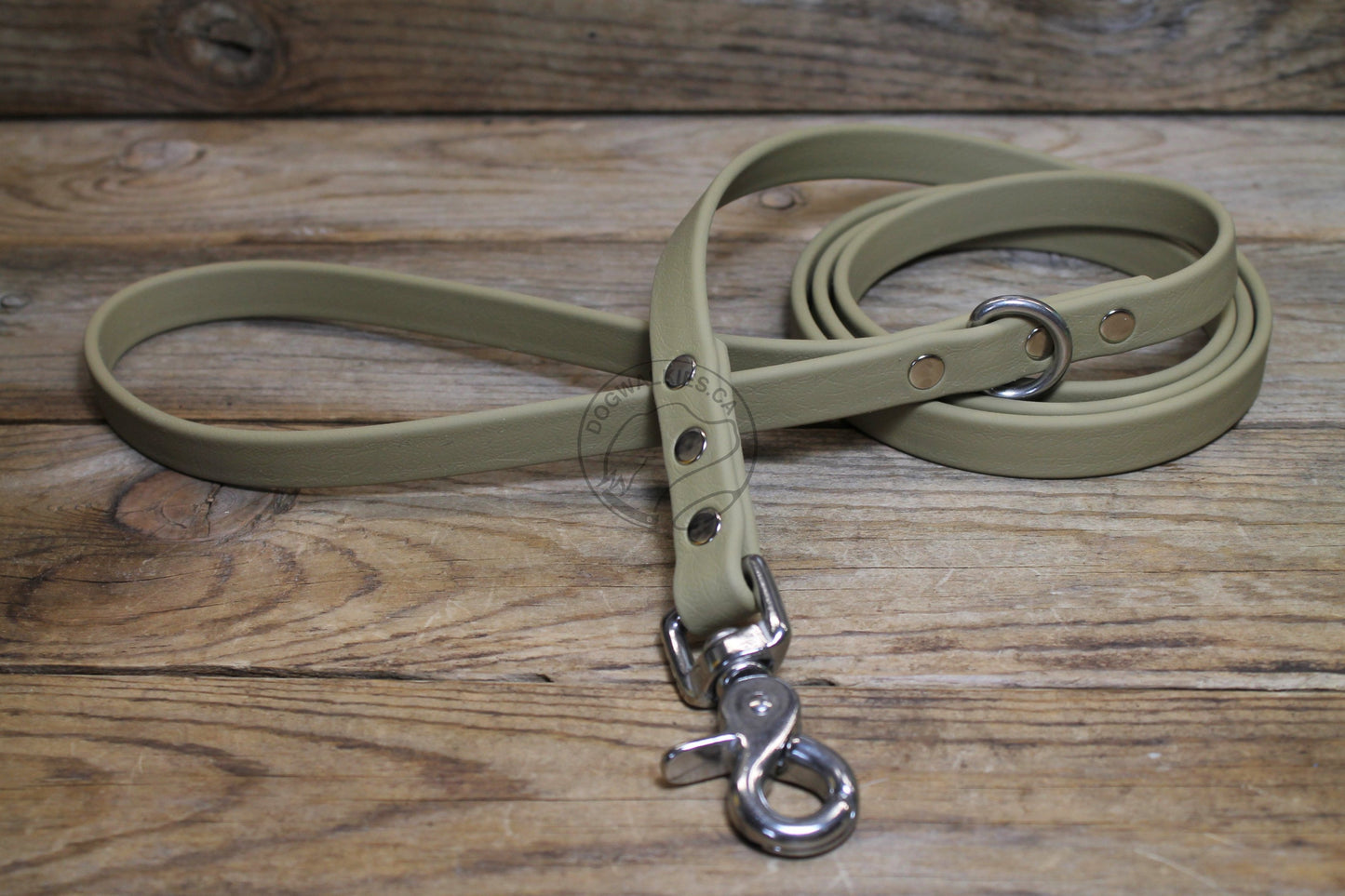 Sahara Tan Biothane Dog Leash - Regular 16mm (5/8") width