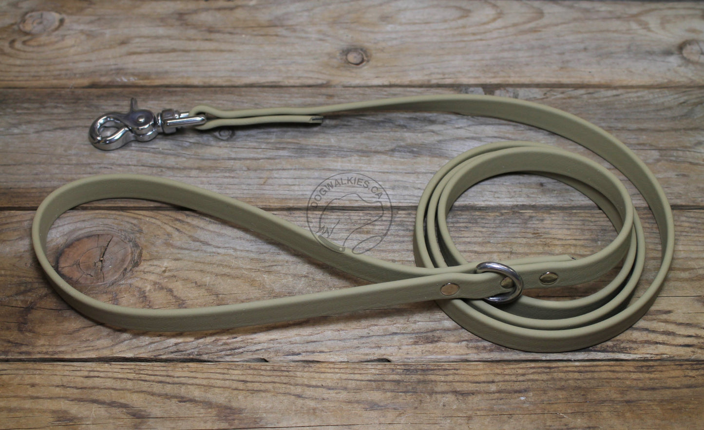 Sahara Tan Biothane Dog Leash - Regular 16mm (5/8") width