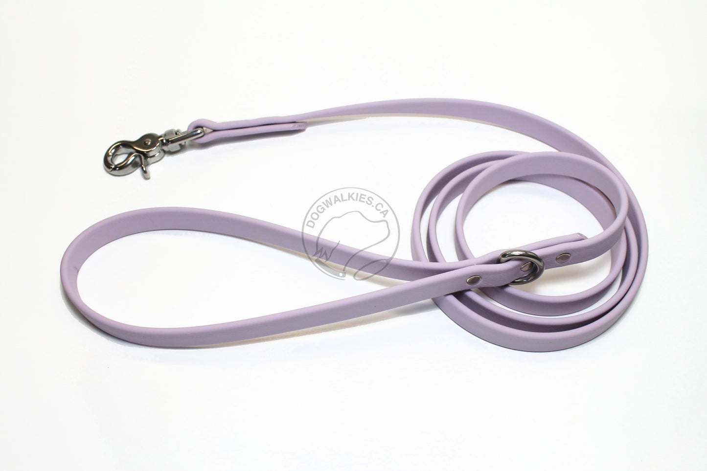 Lavender Purple Pastel Biothane Dog Leash - Regular 16mm (5/8") width