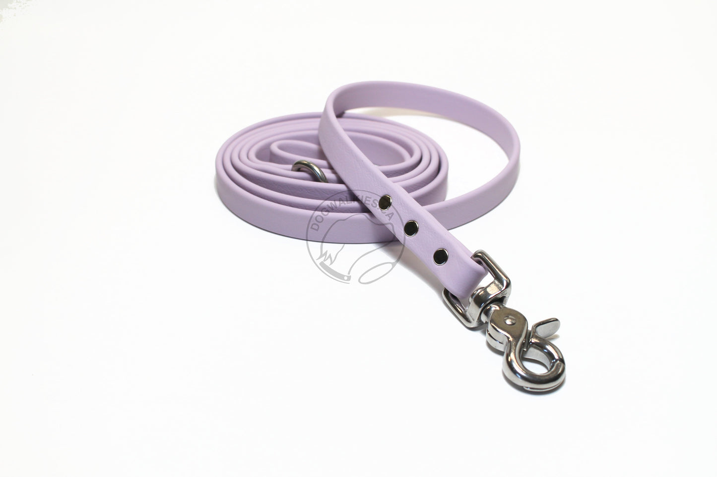 Lavender Purple Pastel Biothane Dog Leash - Regular 16mm (5/8") width