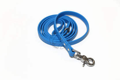 Caribbean Blue Biothane Dog Leash - Regular 16mm (5/8") width