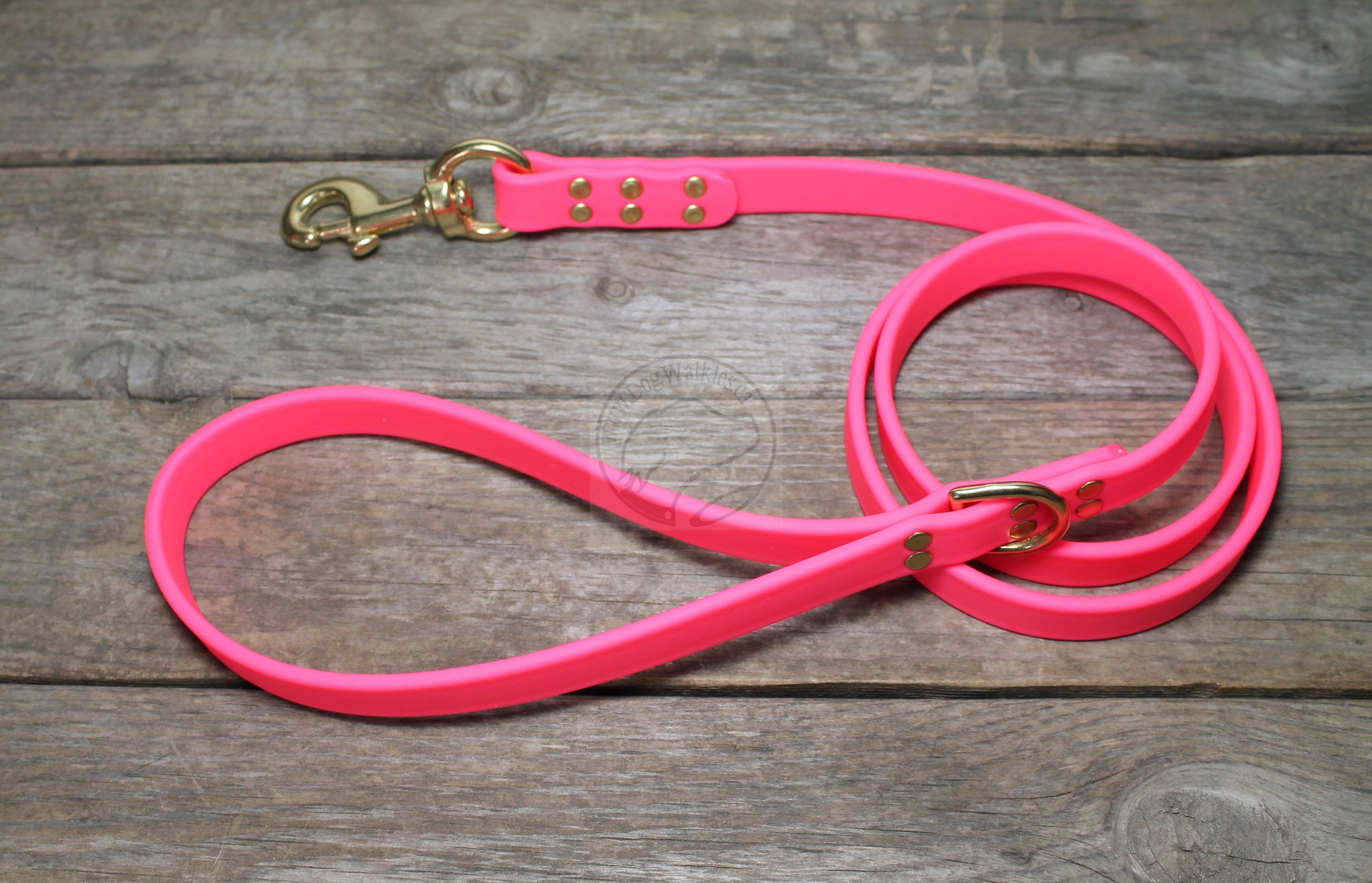 Neon Pink Biothane Large Dog Leash