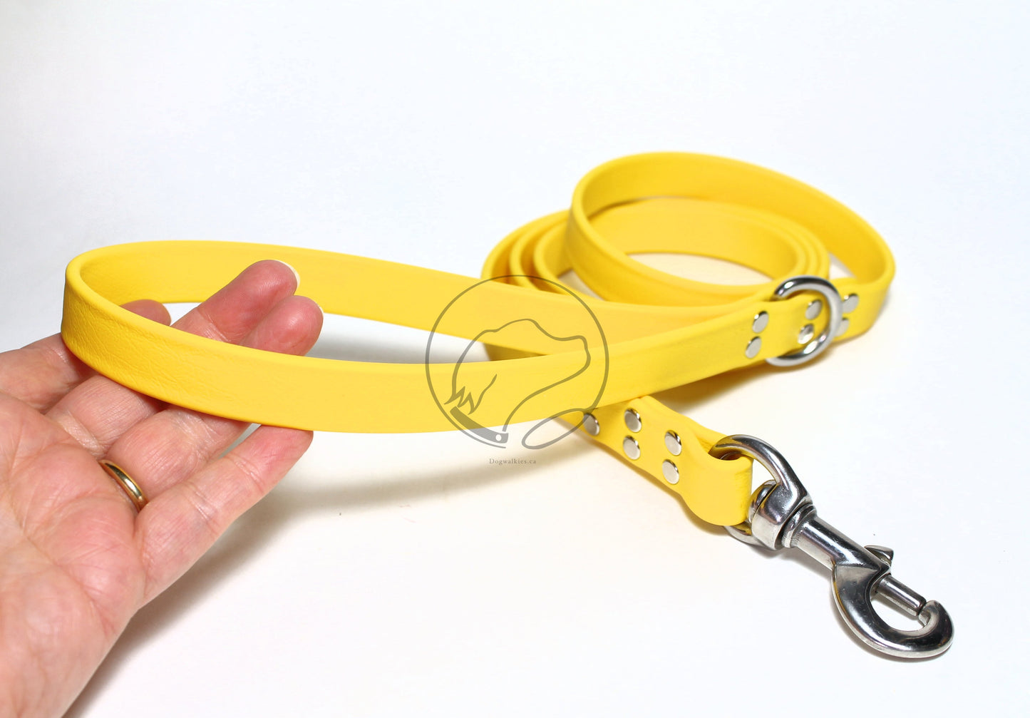 Sunflower Yellow Biothane Large Dog Leash