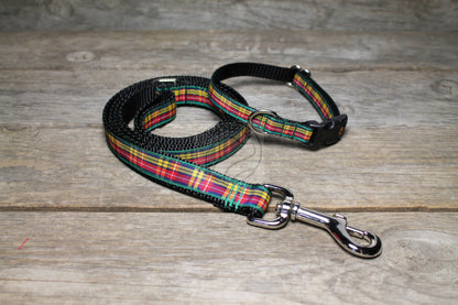 Buchanan clan tartan - dog collar