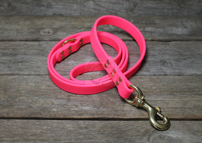 Neon Pink Biothane Large Dog Leash