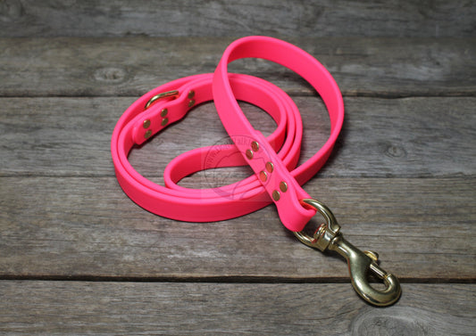 Neon Pink Biothane Large Dog Leash