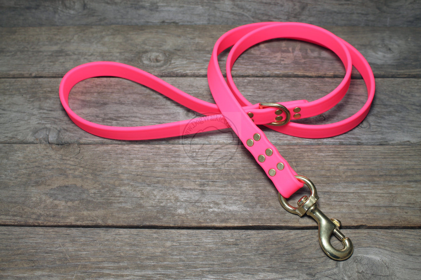 Neon Pink Biothane Large Dog Leash