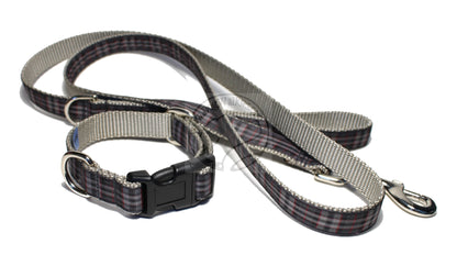 Tartan Dog Leash - Pride of Scotland Silver Tartan