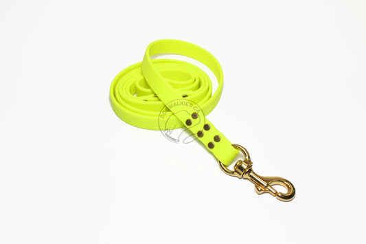 Neon Yellow Biothane Large Dog Leash