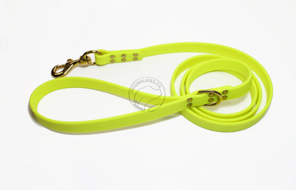 Neon Yellow Biothane Large Dog Leash
