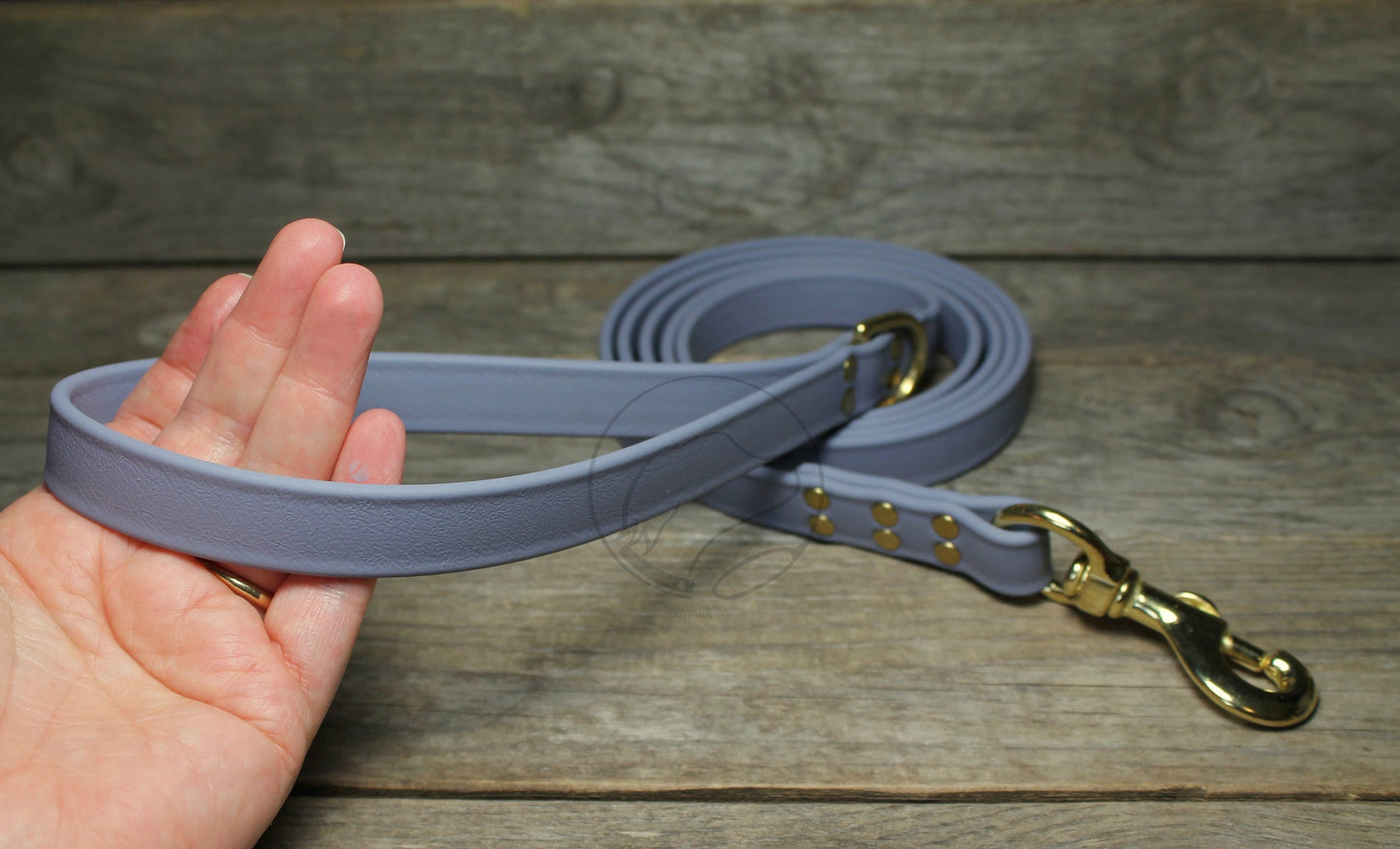 Stormy Gray or Grey Biothane Large Dog Leash