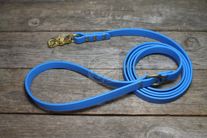 Caribbean Blue Biothane Large Dog Leash