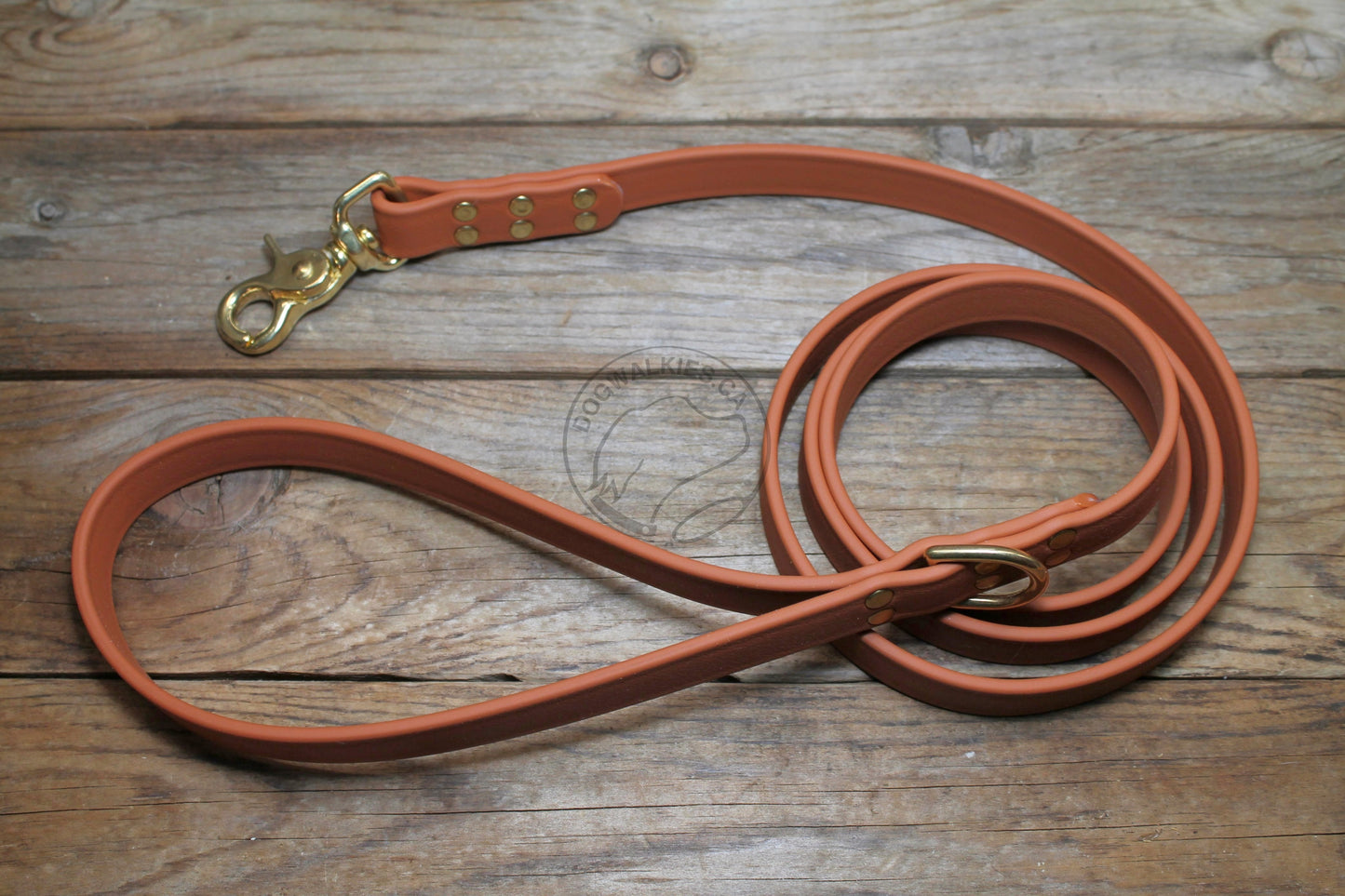 Caramel Brown Biothane Large Dog Leash