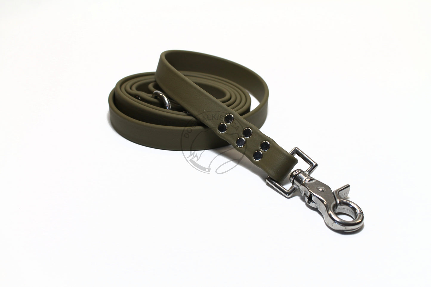 Olive Green Biothane Large Dog Leash