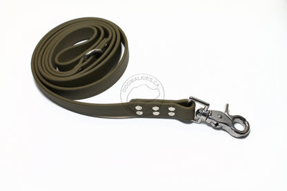Olive Green Biothane Large Dog Leash