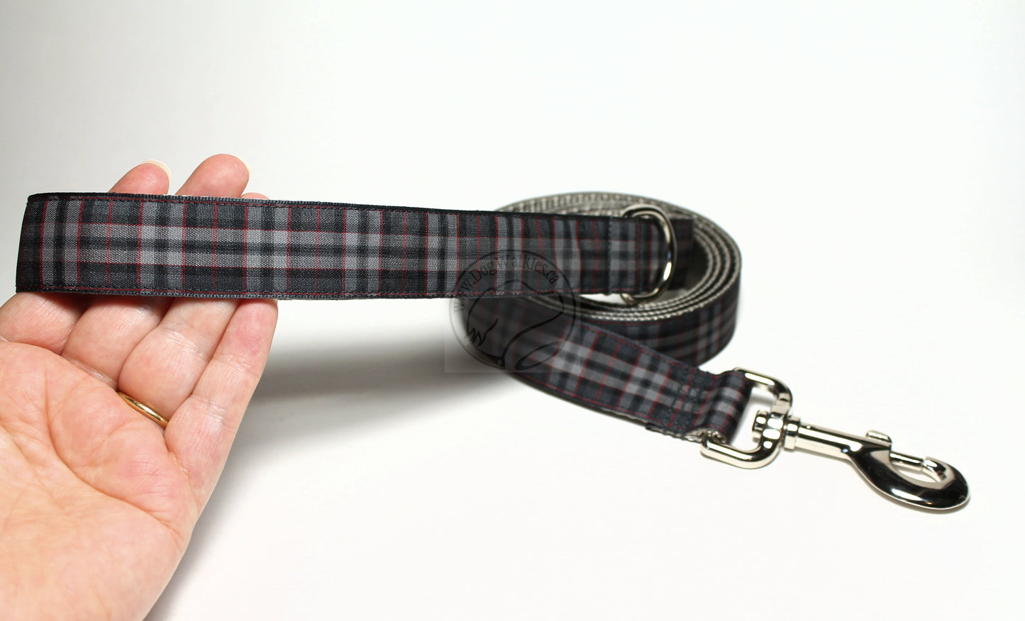 Tartan Dog Leash - Pride of Scotland Silver Tartan