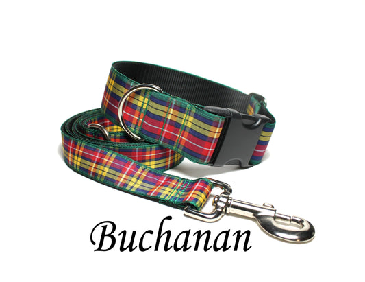 Tartan Dog Leash - Buchanan Clan Tartan