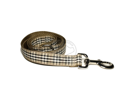 Tartan Dog Leash - Pride of Scotland Gold Tartan