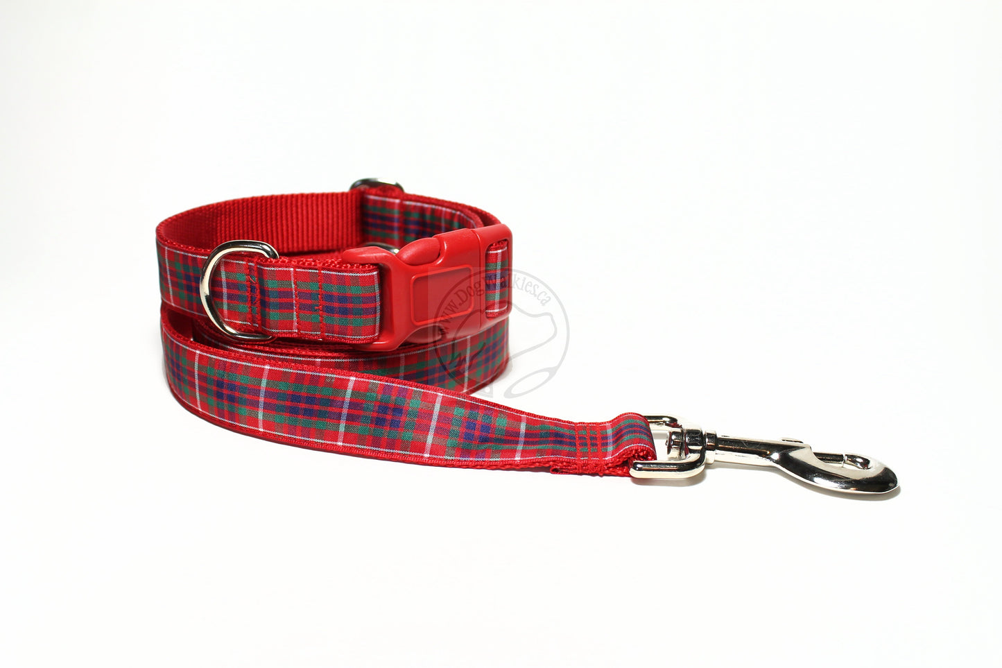 Fraser Clan tartan - dog collar
