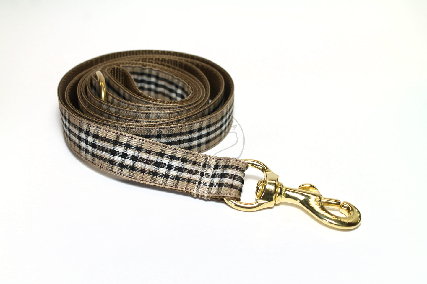 Tartan Dog Leash - Pride of Scotland Gold Tartan