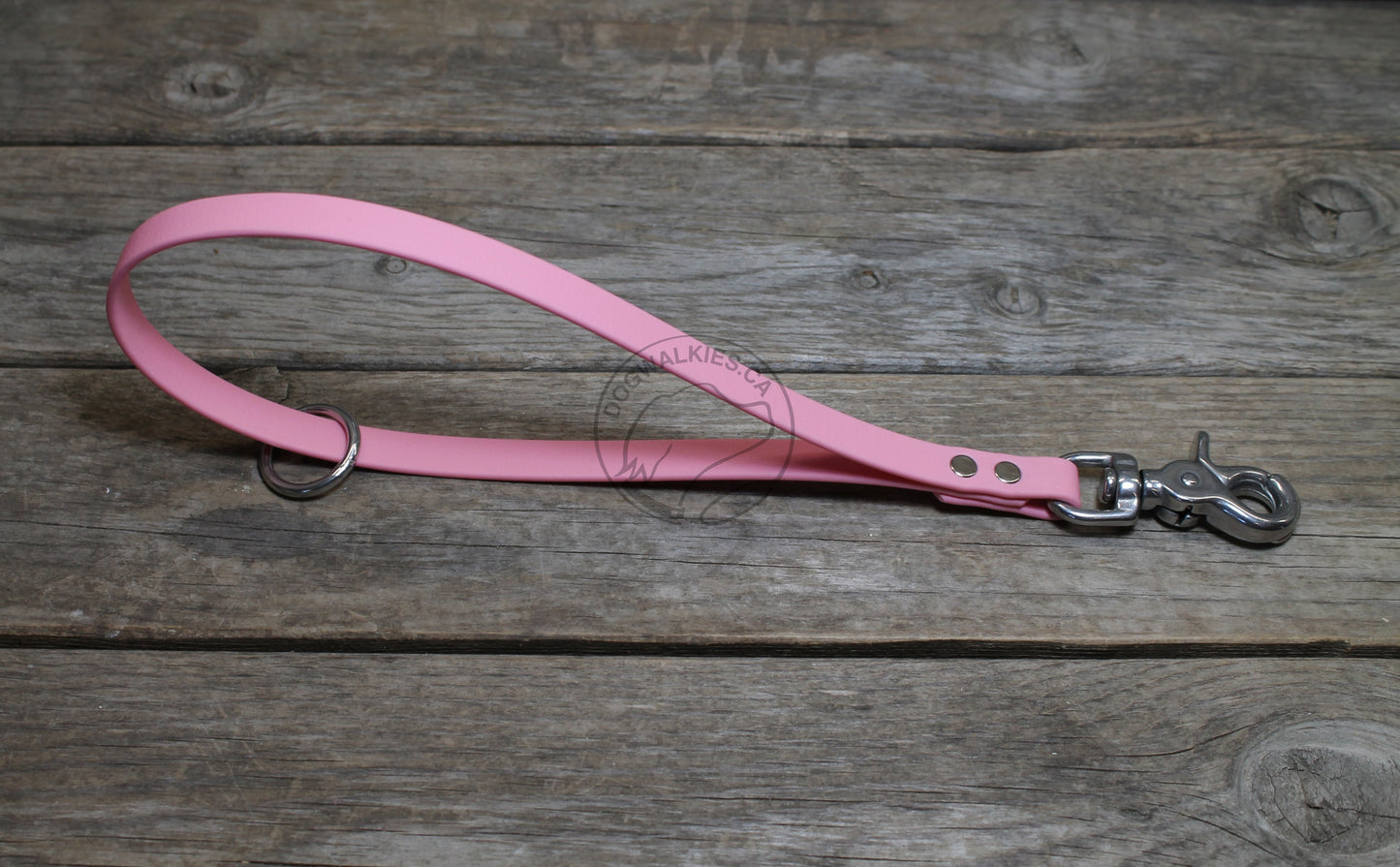 Two Section Leash, Handle with Drag Line - Biothane Dog Leash 12mm (1/2") wide