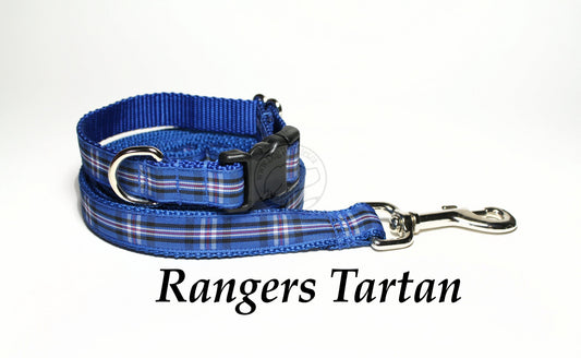 Rangers FC tartan - dog collar