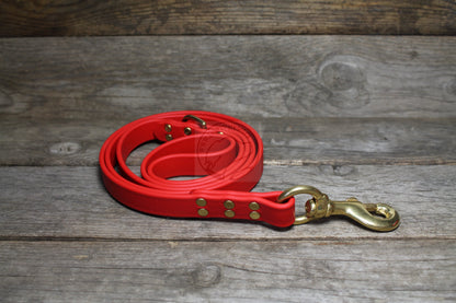 Poppy Red Biothane Large Dog Leash