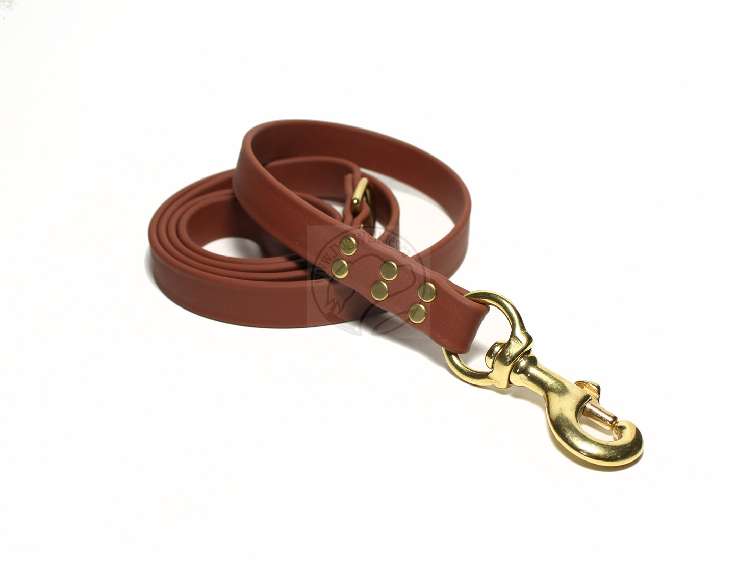 Milk Chocolate Brown Biothane Large Dog Leash