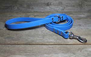 Caribbean Blue Biothane Large Dog Leash