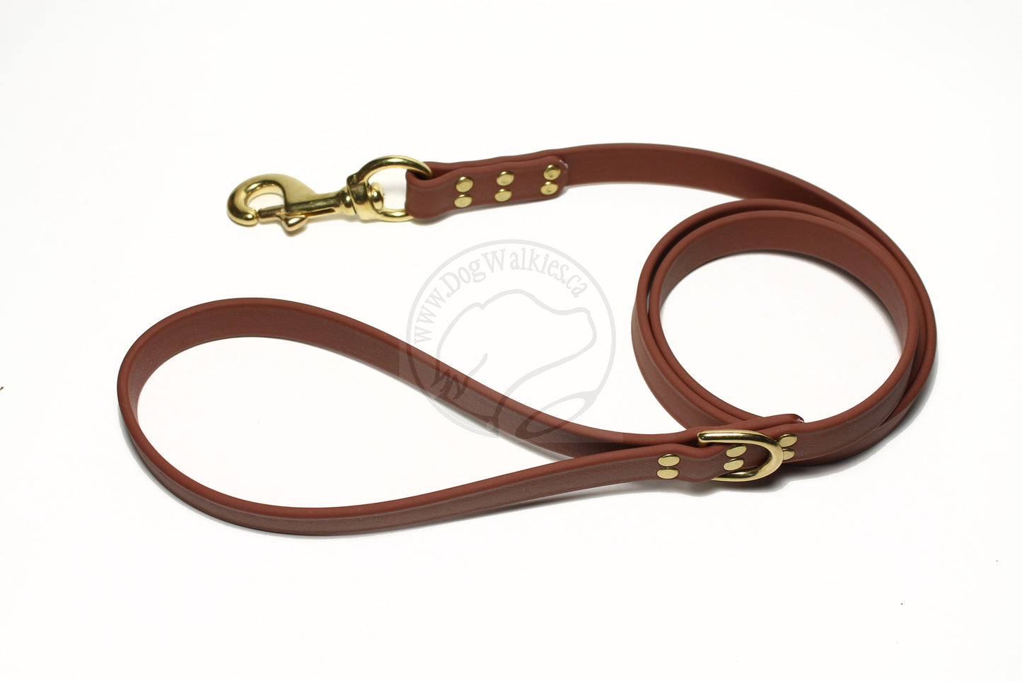 Milk Chocolate Brown Biothane Large Dog Leash